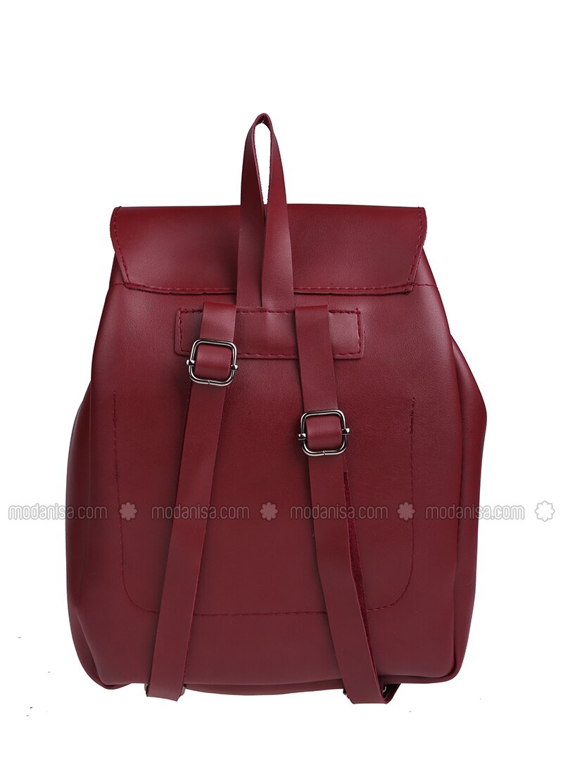 maroon backpack