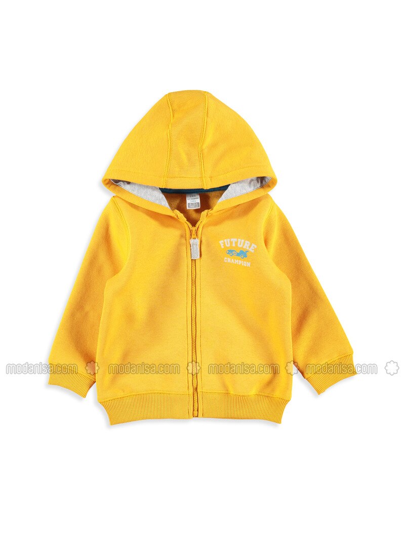 baby yellow champion hoodie