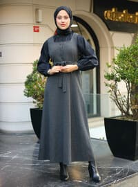 Black - Sweatheart Neckline - Unlined - Dress