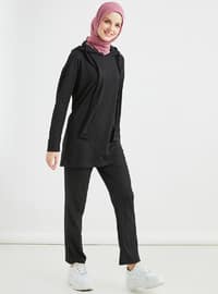 Siyah - Astarsız Kumaş - Viskon - Takım Elbise