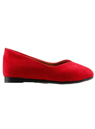 Red - Flat Shoes - Ayakland