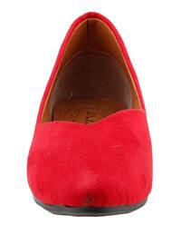 Casual Anatomical Women's Luxury Suede Flat Shoes Shoes Red