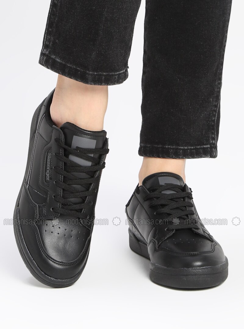 black slazenger shoes