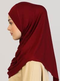 خمري - من لون واحد - فيسكوز - حجابات جاهزة