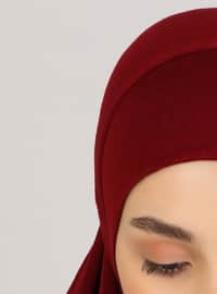 خمري - من لون واحد - فيسكوز - حجابات جاهزة
