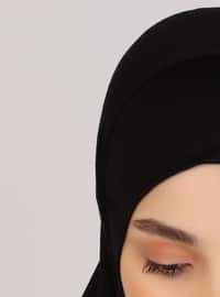 Plain Instant Hijab Black
