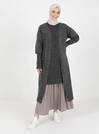 Anthracite - Acrylic - - Knit Cardigans
