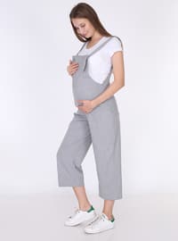 Gray - Unlined - - Maternity Dress