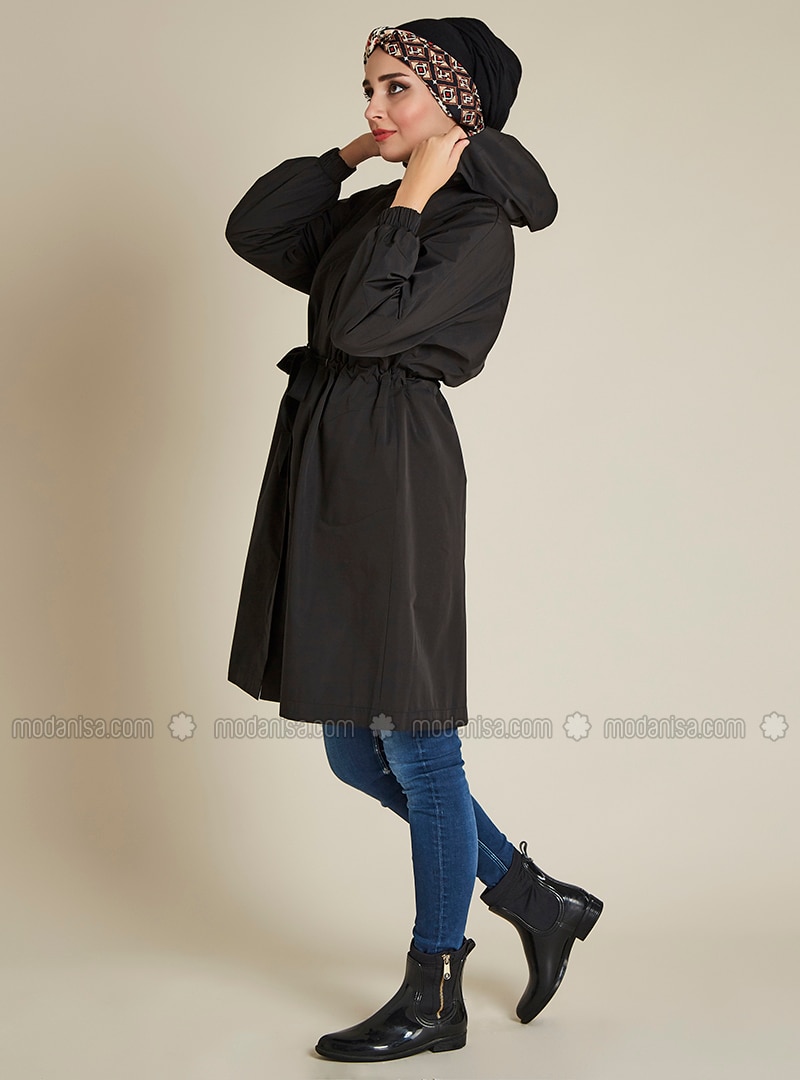 waterproof trench coat with hood