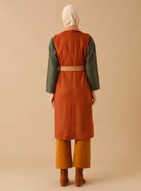 Cinnamon - Unlined - Shawl Collar - - Vest