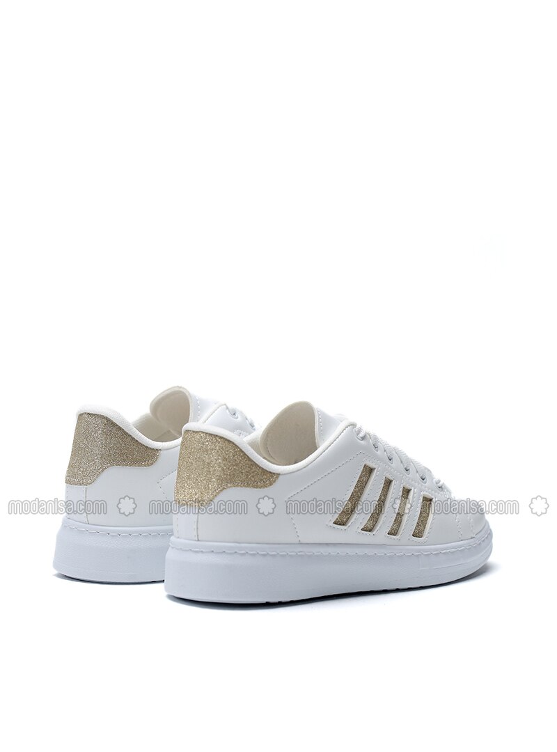 Gold - White - Casual - Shoes