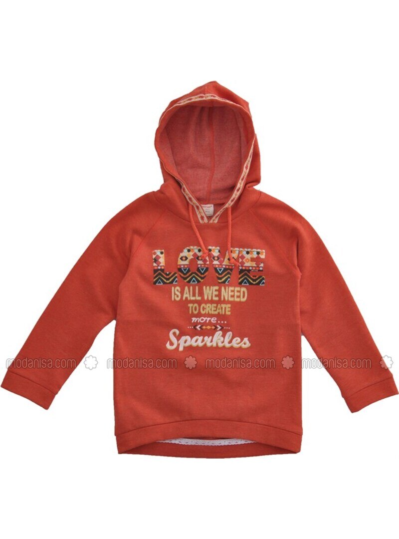 girls red hoodie