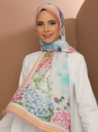 Multi - Floral - Printed - Shawl - Şal