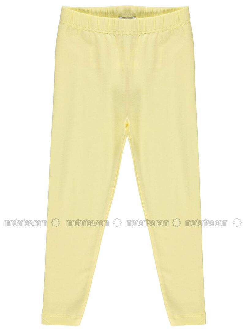 girls yellow leggings