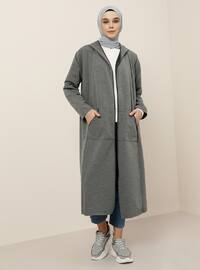 Anthracite - Unlined - Cotton - Topcoat