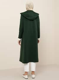 Green - Emerald - Unlined - Shawl Collar - - Topcoat
