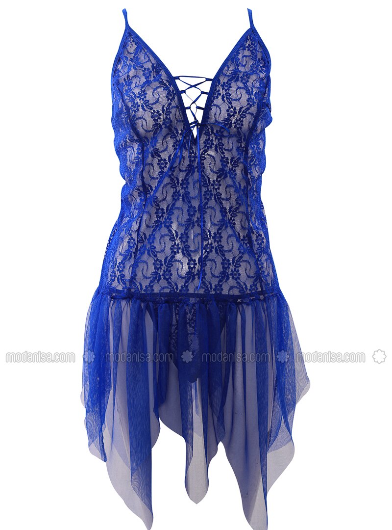 robe de nuit bleu
