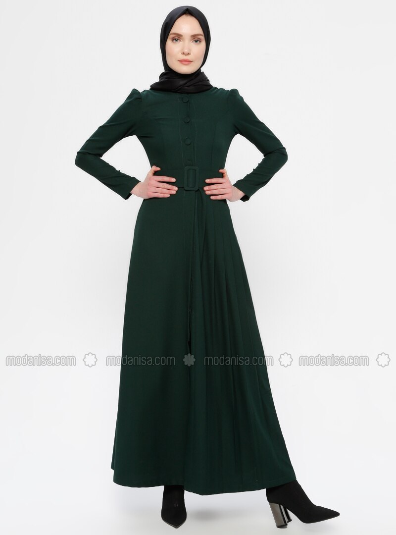 emerald green abaya