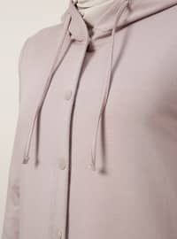 Pink - Unlined - Cotton - Topcoat