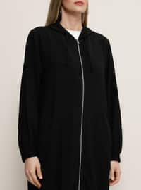 Black - Plus Size Coat