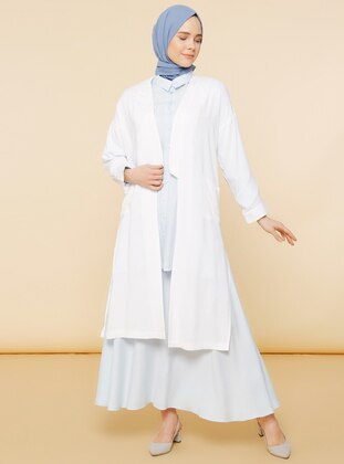 White - Unlined - Viscose - Topcoat - Mnatural