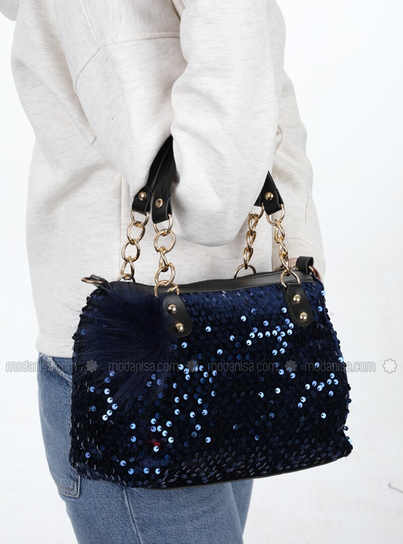 navy blue satchel handbags