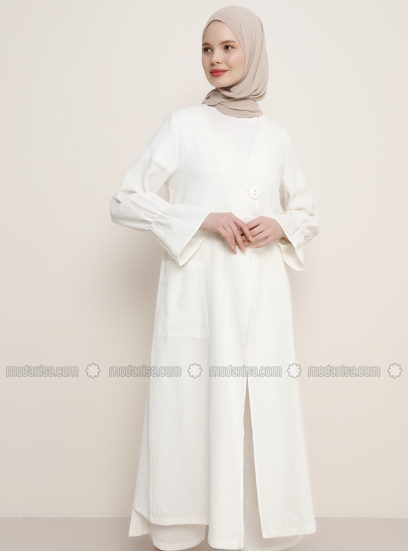 modanisa white abaya