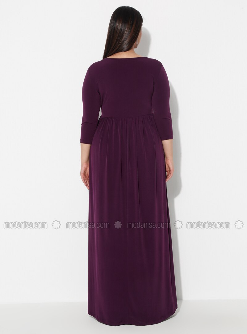 plum dress plus size