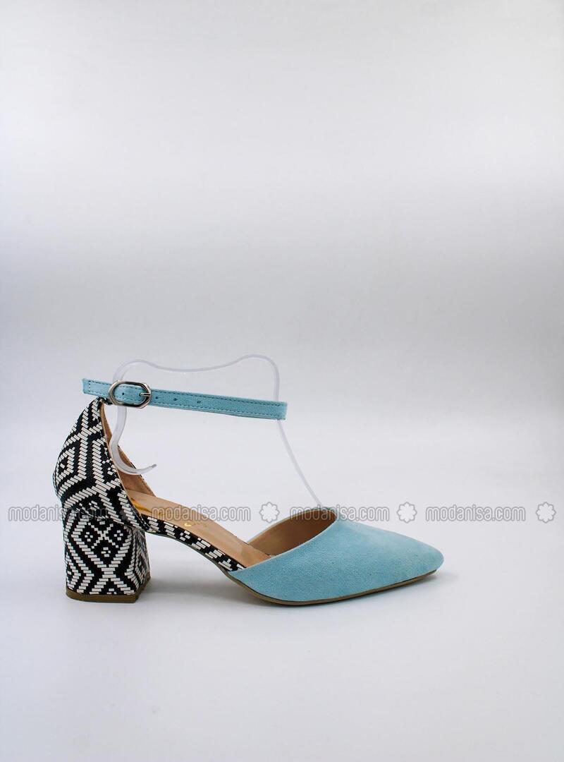 blue gray heels