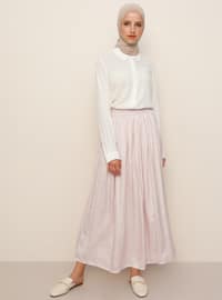 Pink - Unlined - Skirt