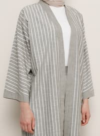 Khaki - Stripe - Unlined - - Topcoat