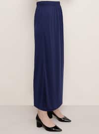 Navy Blue - Unlined - Skirt