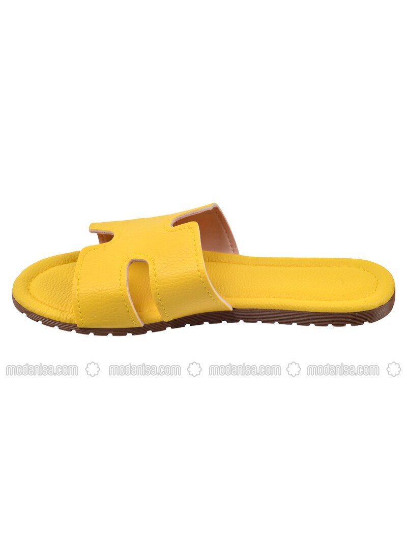 yellow slippers