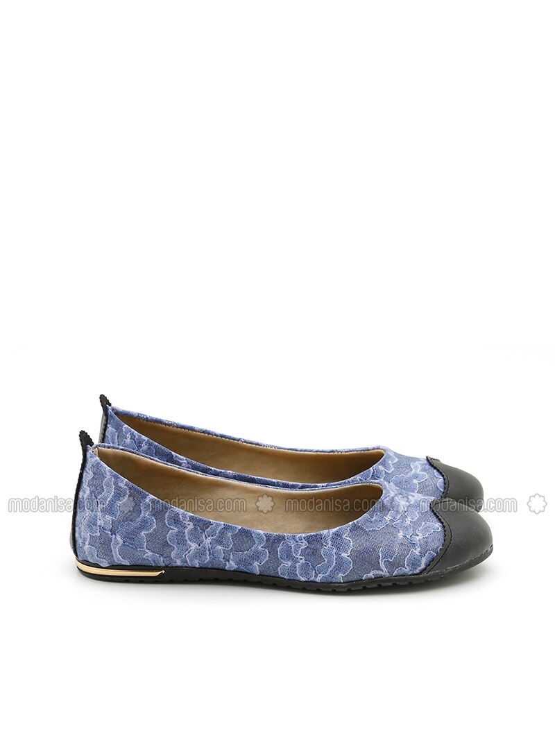 cobalt blue flat shoes