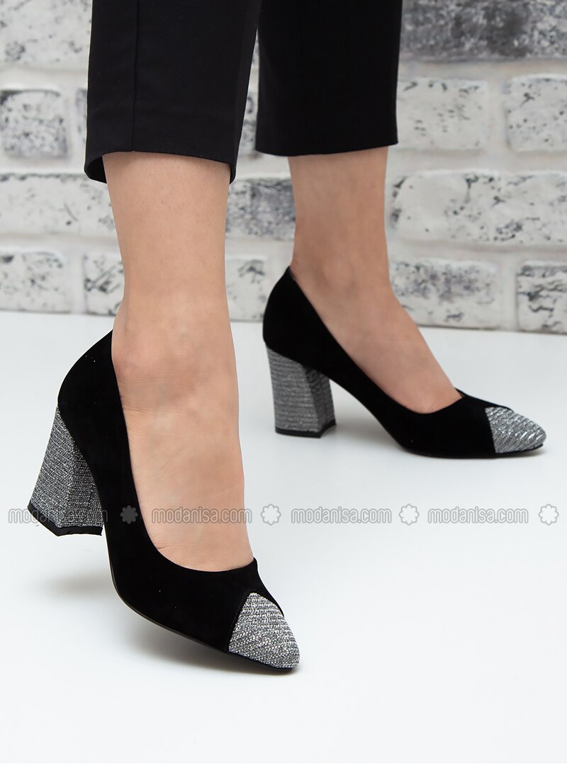 black evening shoes