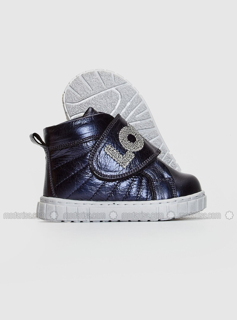 navy blue baby shoes