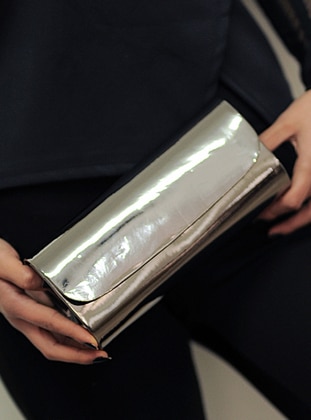Silver - Clutch - Clutch Bags / Handbags - WMİLANO