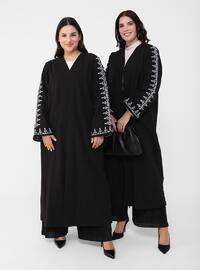 Black - Unlined - - Plus Size Coat