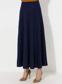 Navy Blue - Half Lined - Skirt