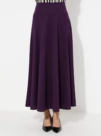 Purple - Half Lined - Skirt