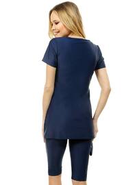 Navy Blue - Unlined - Half Covered Switsuits