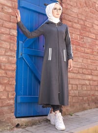 Anthracite - Unlined - Abaya - Sports