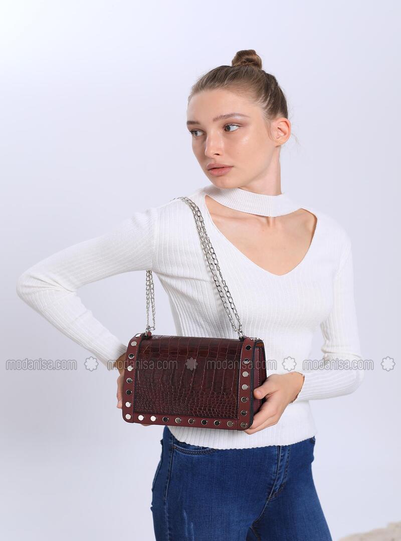 Maroon - Shoulder Bags