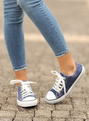 Casual - Blue - Casual Shoes - Pembe Potin