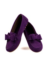 Purple - Flat - Flat Shoes