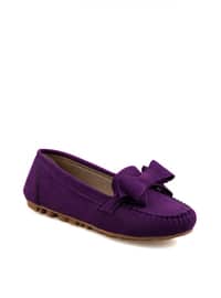 Purple - Flat - Flat Shoes
