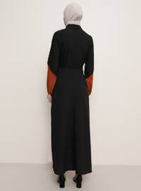 Garni Dress - Black Tile Beige