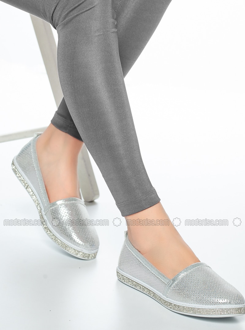 ballet shoes silver