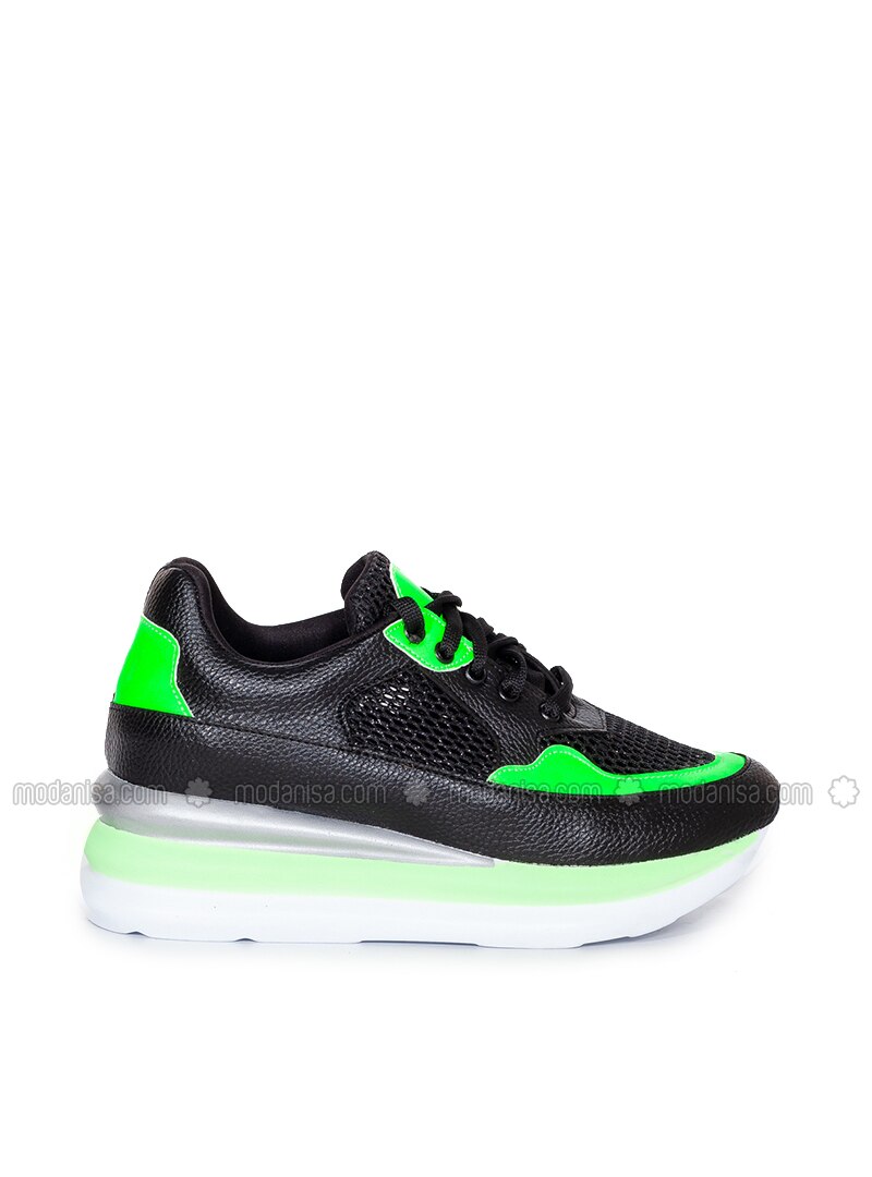 black green shoes