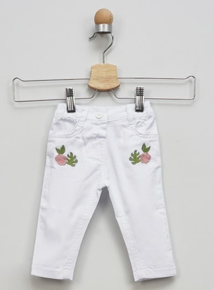  - White - Baby Pants